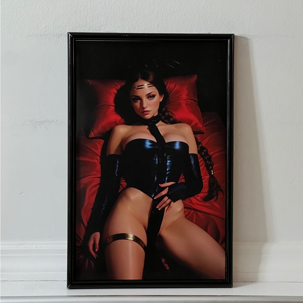 Natalie Portman Padme Amidala Black Dress STAR WARS Poster